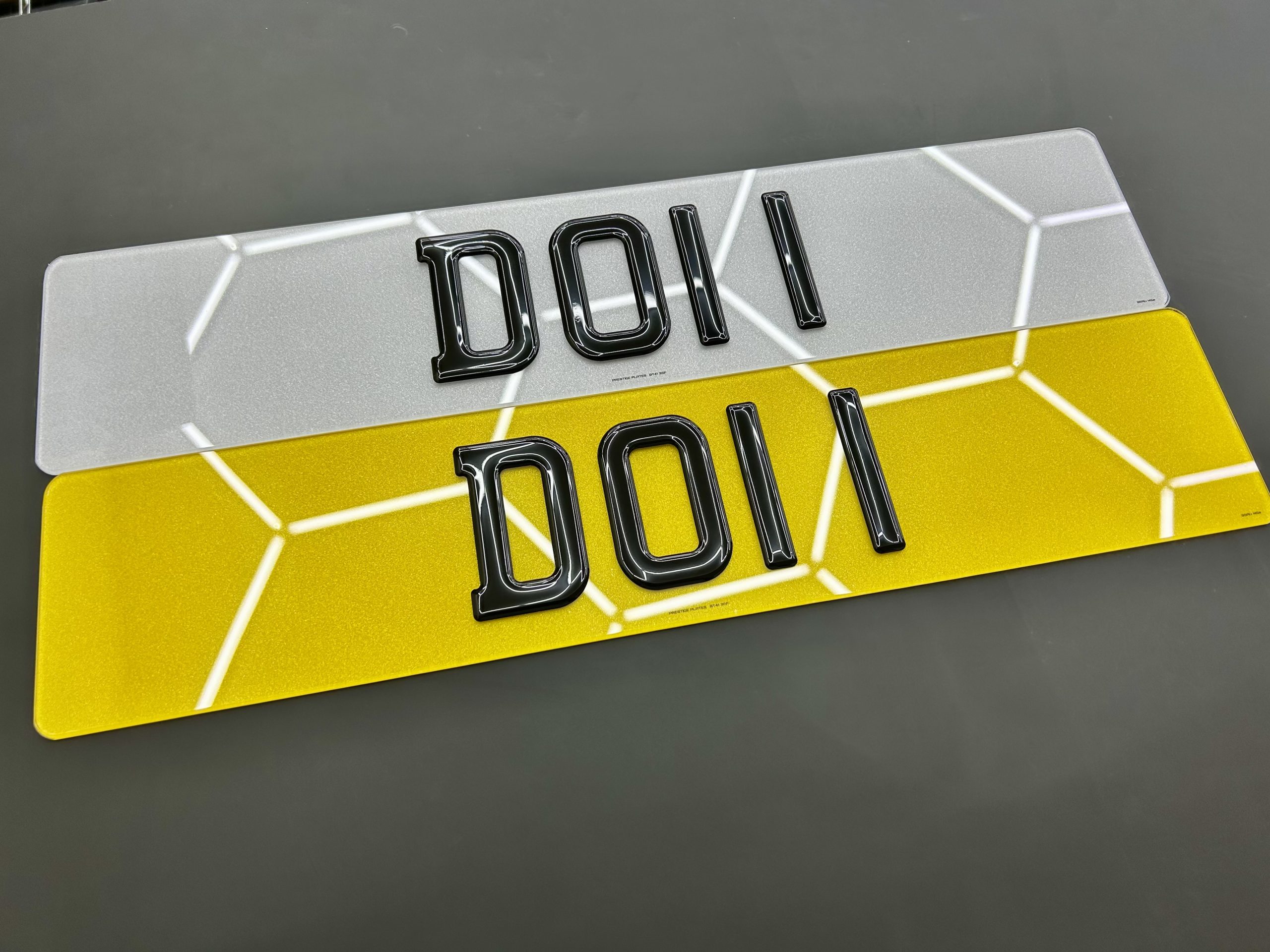 3D Gel Charles Wright Font Number Plates- (MOT/Road Legal) - Image 2