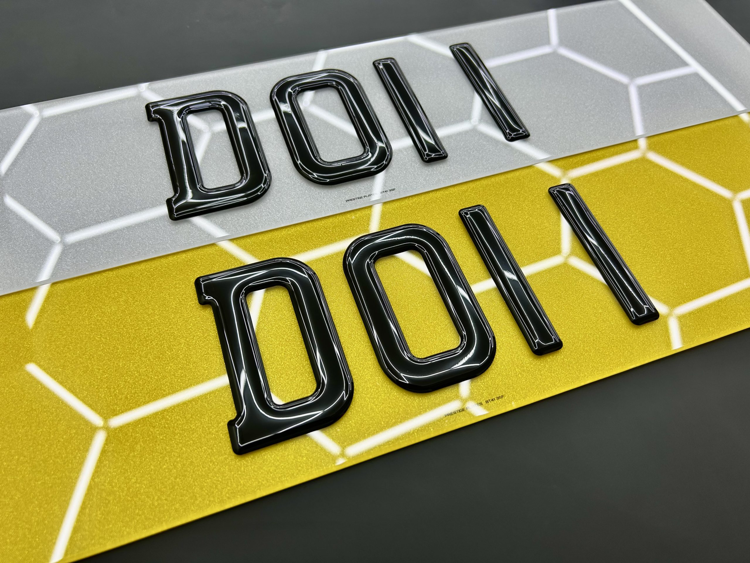 3D Gel Charles Wright Font Number Plates- (MOT/Road Legal) - Image 5