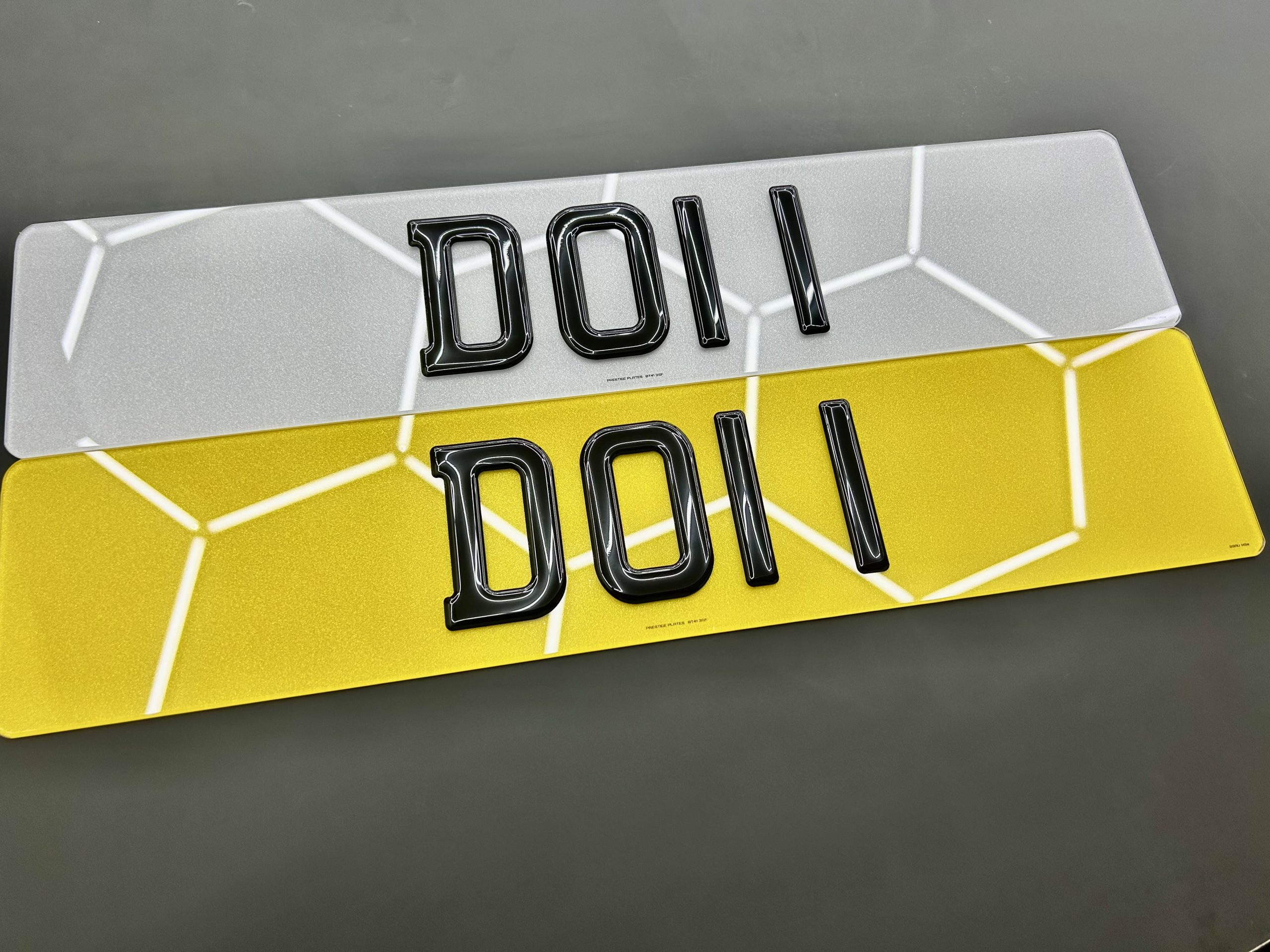 3D Gel Charles Wright Font Number Plates- (MOT/Road Legal) - Image 4