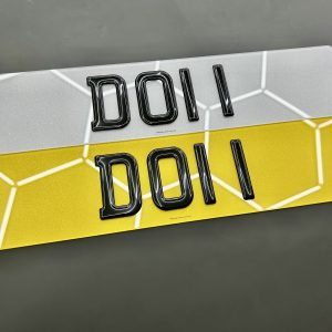 3D Gel Charles Wright Font Number Plates- (MOT/Road Legal)