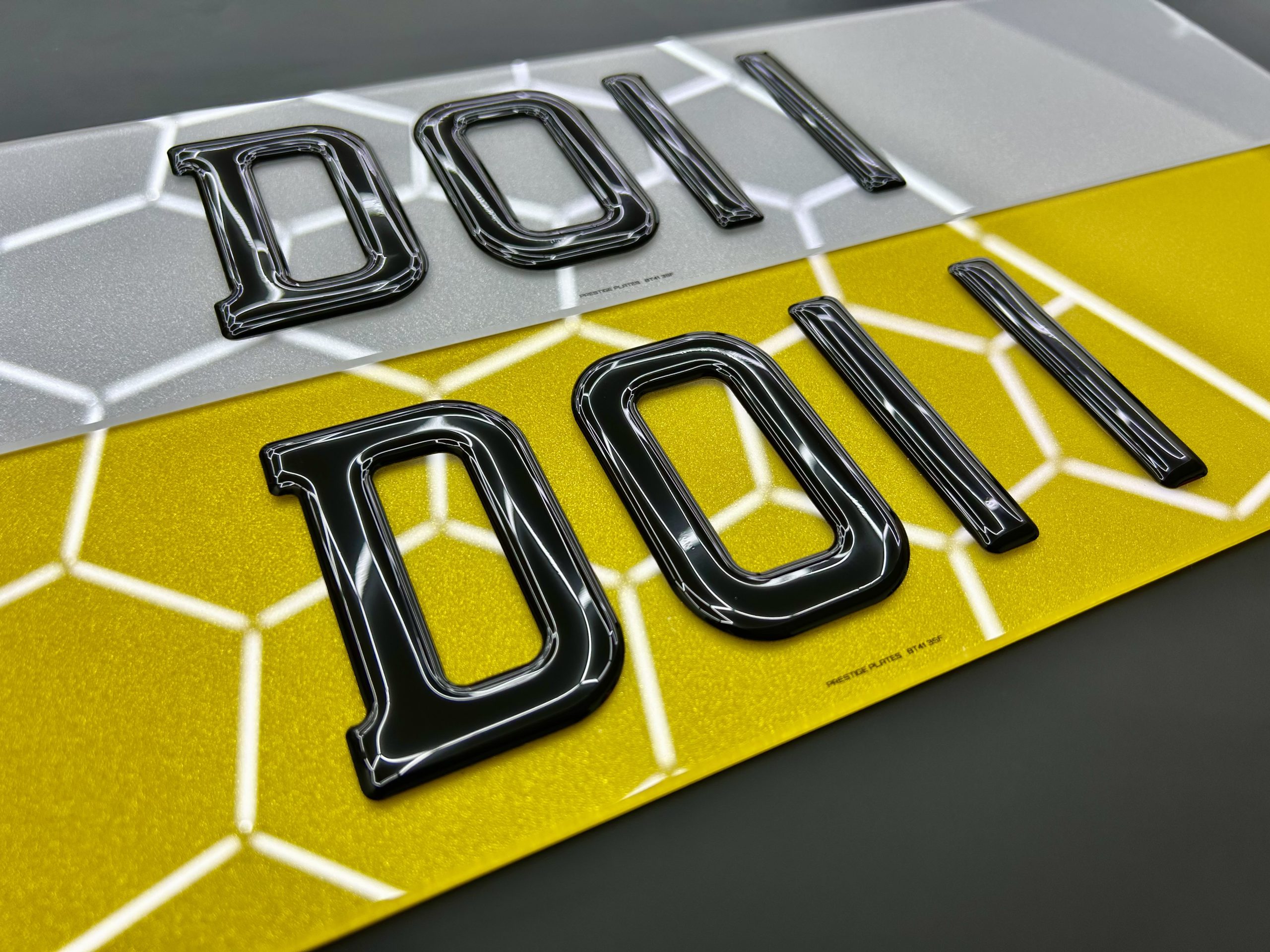 3D Gel Charles Wright Font Number Plates- (MOT/Road Legal) - Image 6