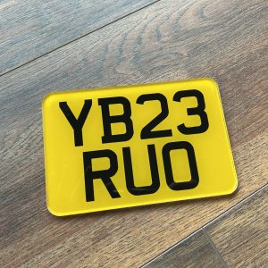 Charles Wright Font Bike Plate 6x4