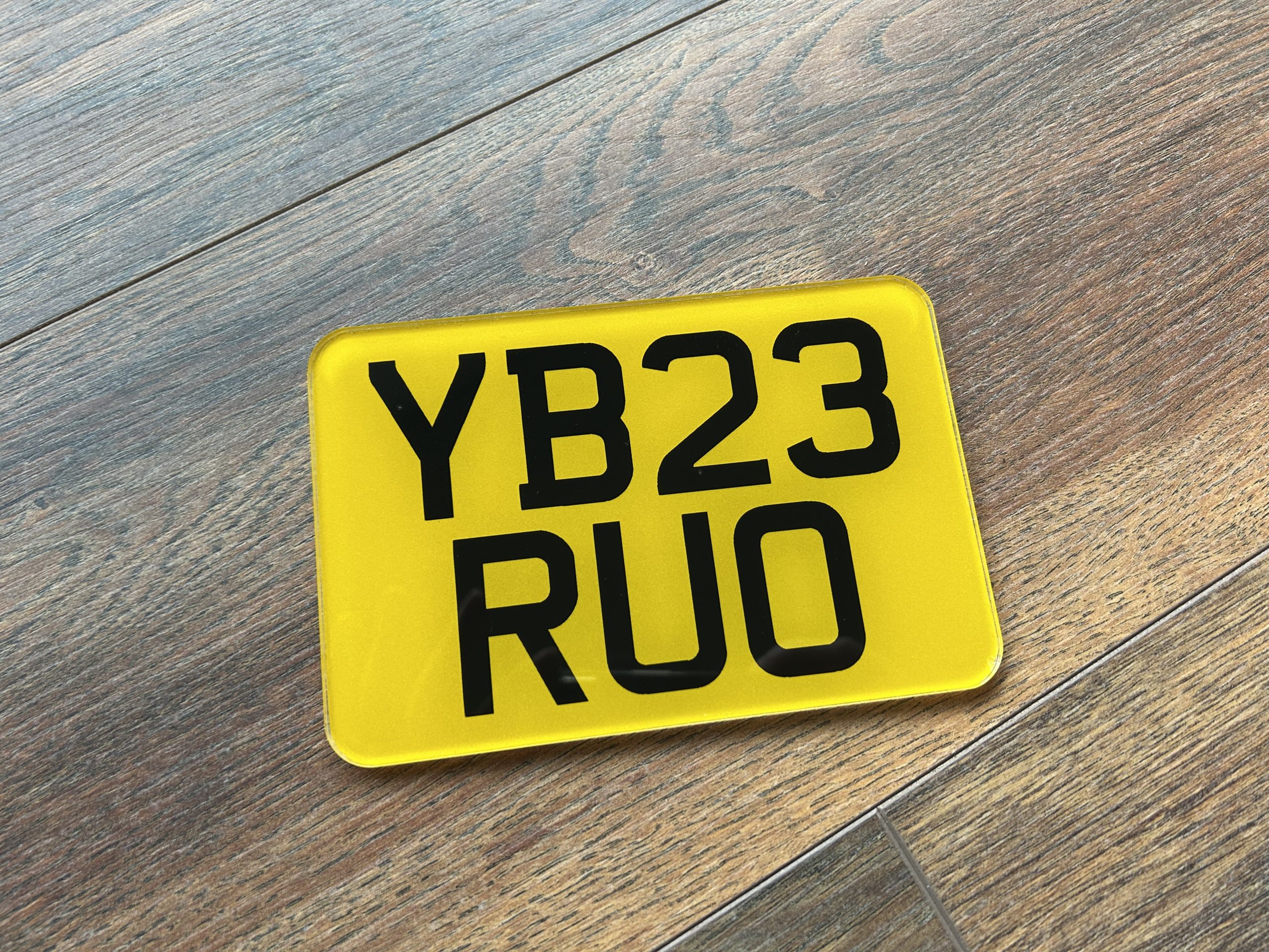 Charles Wright Font Bike Plate 6x4