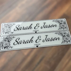 Custom Wedding Car Number Plates