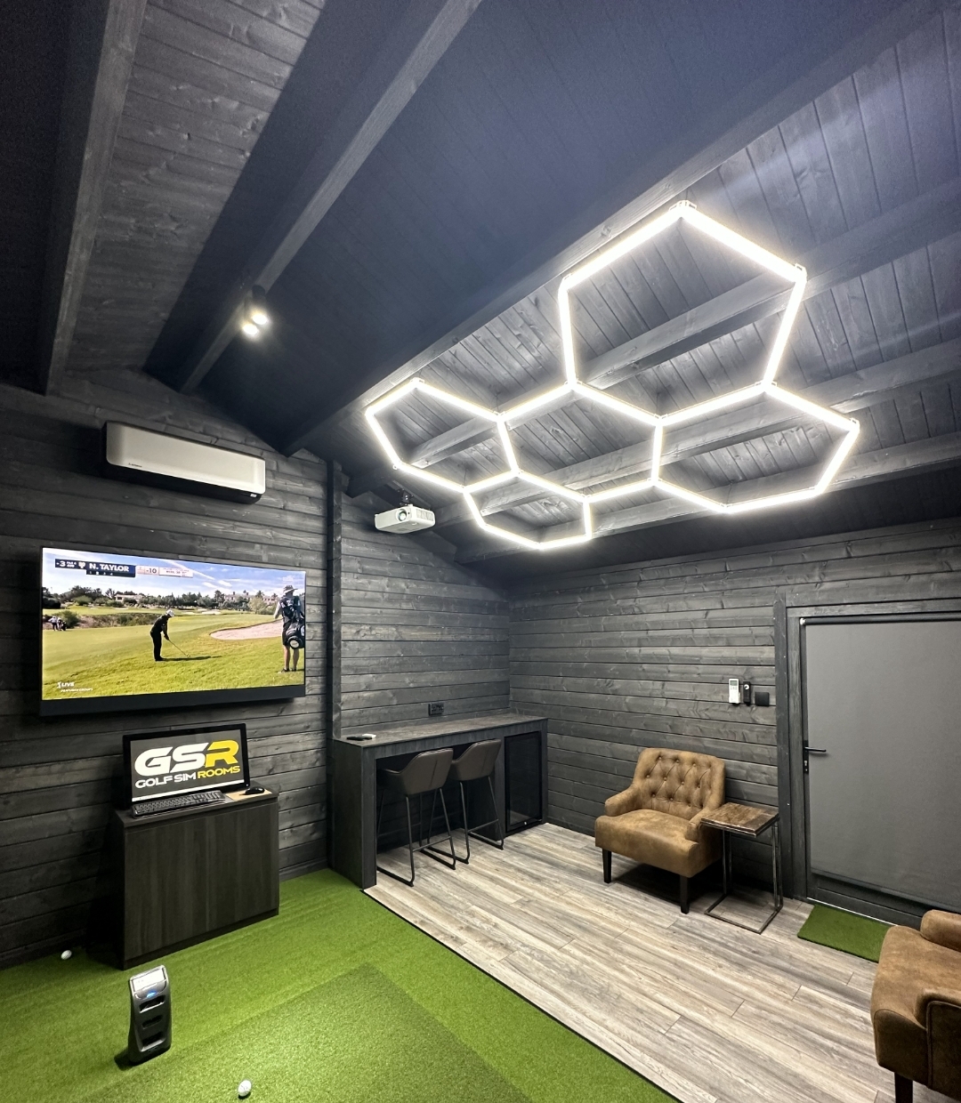 LED Hexagon Lighting 6500K Super Bright- 5-HEX