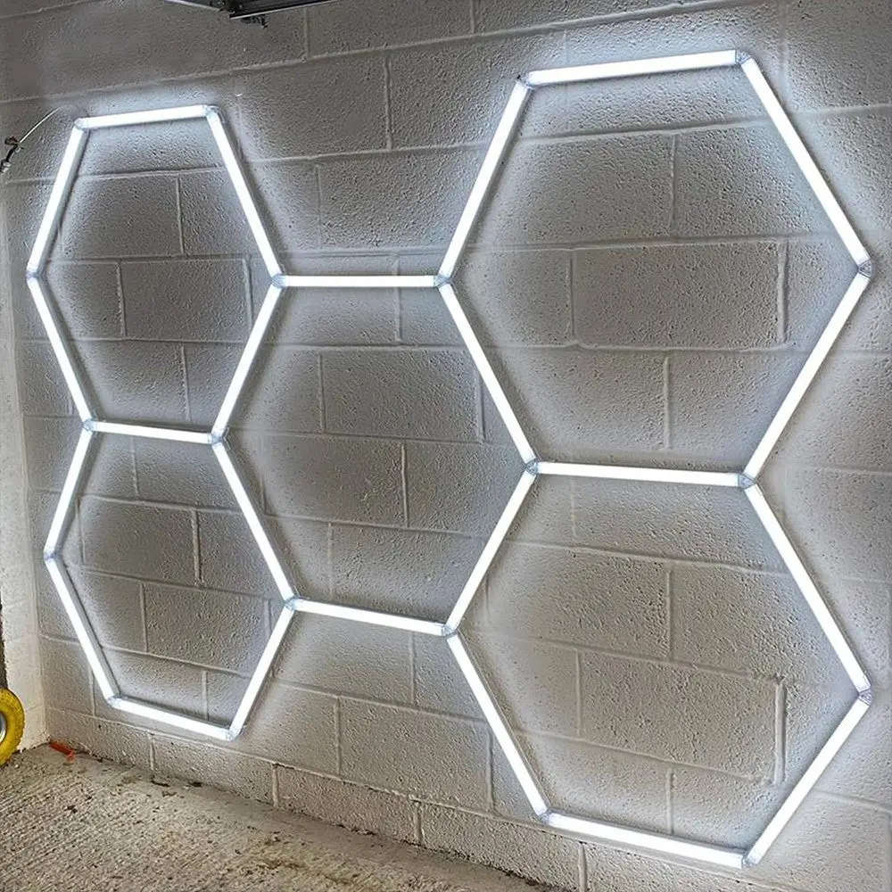 LED Hexagon Lighting 6500K Super Bright- 5-HEX