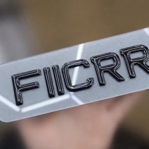 3D Gel Metro Font Tinted Number Plate (1x Front 9x3)